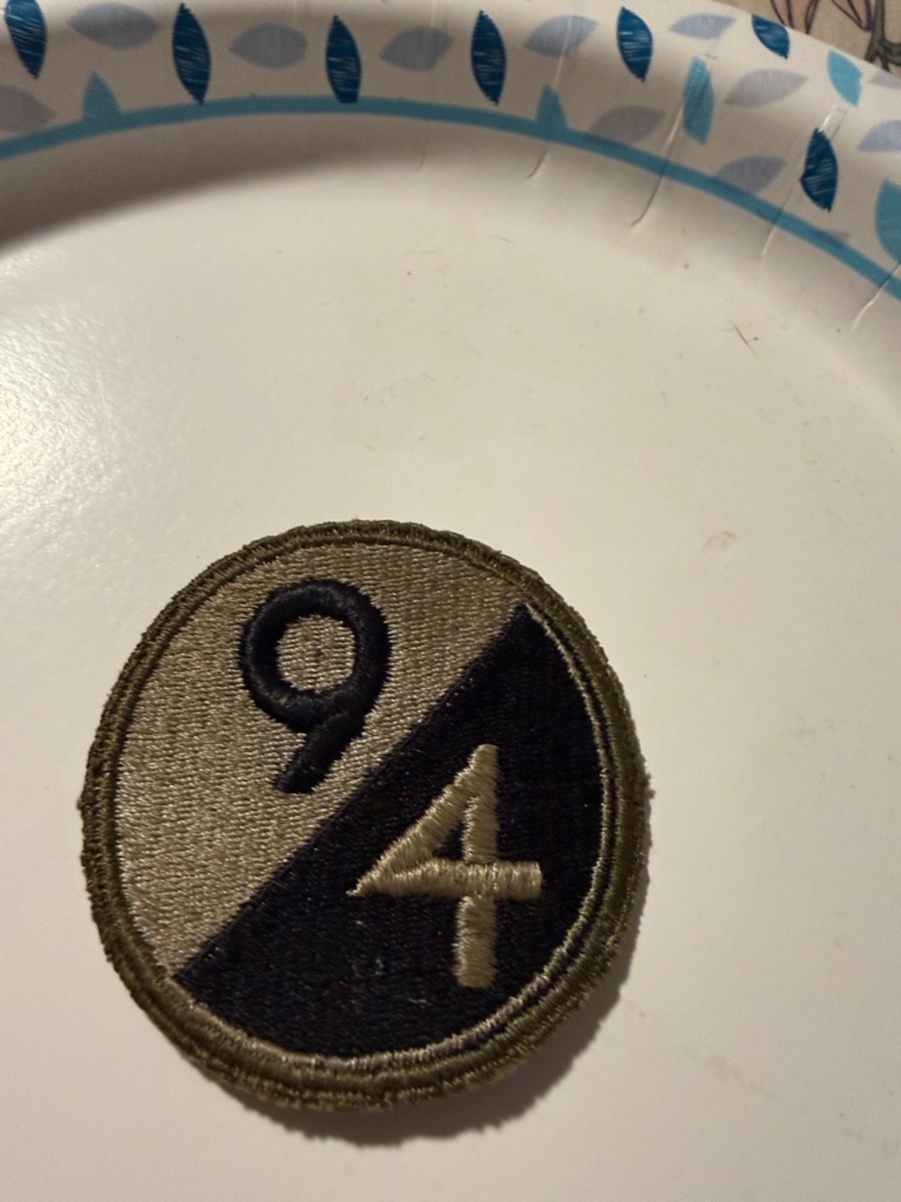 Embroidered 94th Training Division Patch